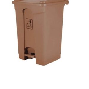 LIXEIRA PLASTICA C/PEDAL 50 L MARRON - NOBRE