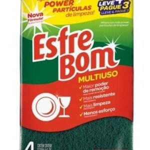 ESPONJA DE LOUÇA DUPLA FACE PCT C/4 UNI BETTANIN