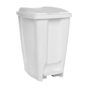 LIXEIRA BRANCA 20 LITROS COM PEDAL RBL