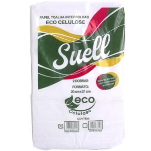 PAPEL TOALHA 20X21  INTERFOLHADO CELULOSE SUELL C/1000
