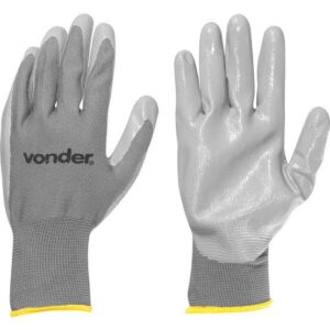 LUVA POLIESTER PALMA BANHO LATEX NITRIL T. 9 7025000109 VONDER