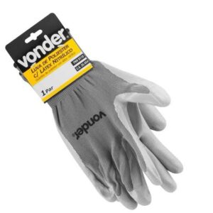 LUVA POLIESTER PALMA BANHO LATEX NITRIL T.10 7025000110 VONDER