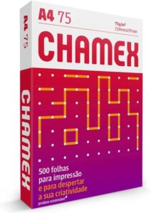 Folha papel A4 Chamex c/ 500