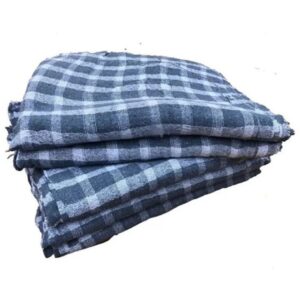 PAN SACO XADREZ  AZUL 40X75