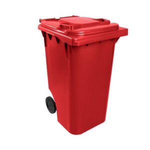 CARRINHO COLETOR DE 240 LITROS - VERMELHO