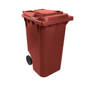 CARRINHO COLETOR DE 240 LITROS - MARROM