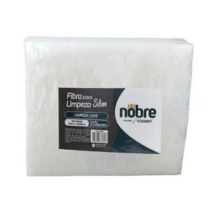 FIBRA P/LIMPEZA BRANCA 102X260MM (PESADA, PCT C/10UNID.) - NOBRE