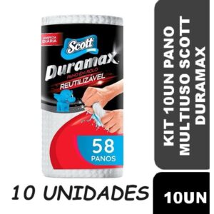 PANO MULTIUSO DURAMAX BRANCO 58 FOLHAS REUTILIZAVEL